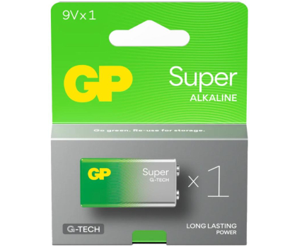 Bateria lub akumulatorek GP Super 9V/6LR61; 9,0V (1 sztuka)